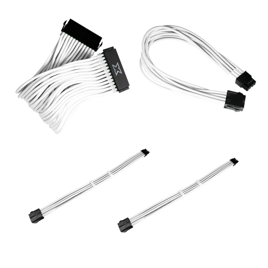 White Sleeved Cables SET